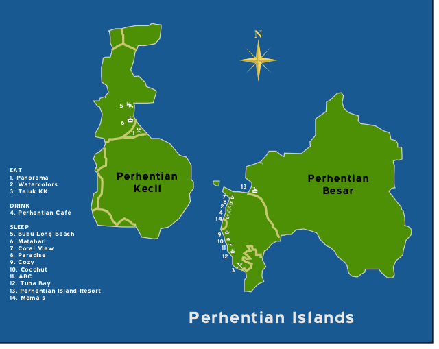 Peta Pulau Perhentian