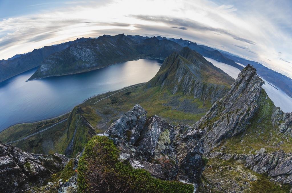 mountain range of Senja Norway