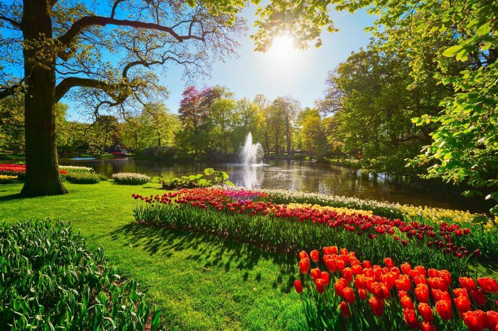 Taman bunga Keukenhof. Lisse, Belanda.