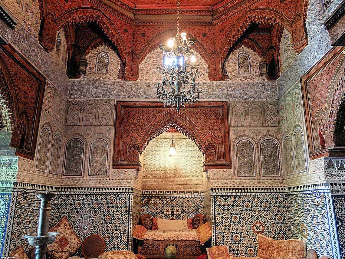 Muzium Dar Jamai, Meknes. Bilik penerimaan tetamu yang telah dipulihkan | Imej oleh: