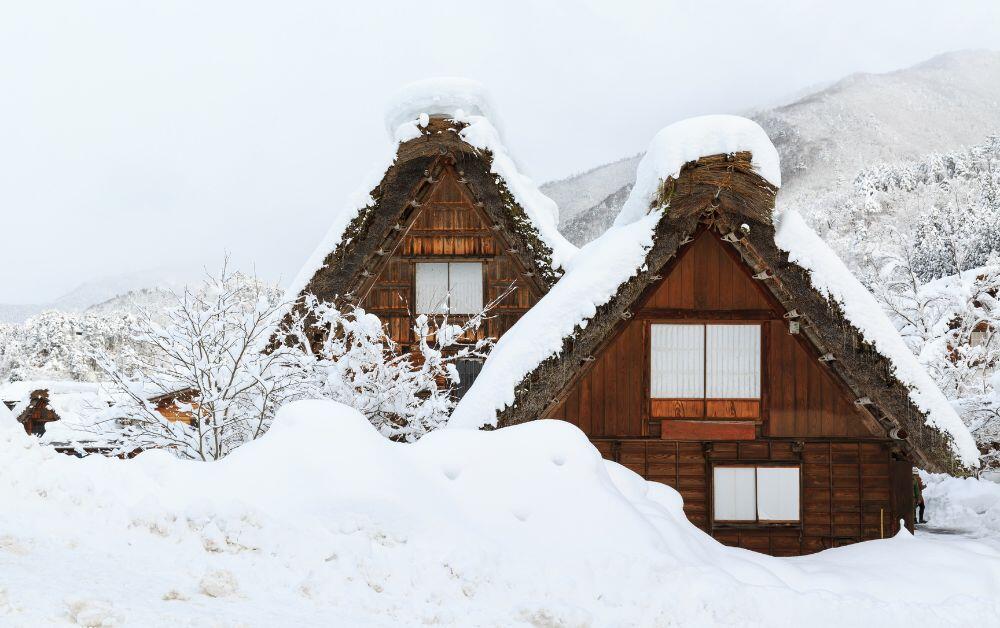 Shirakawa-go winter village