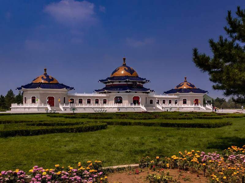 Genghis Khan mausoleum near Ordos, Inner Mongolia