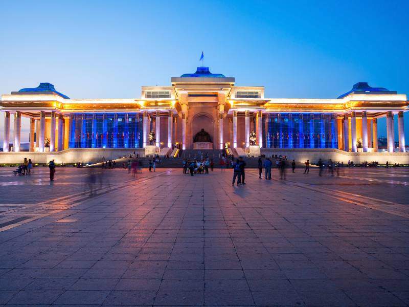 Government Palace in Ulaanbaatar
