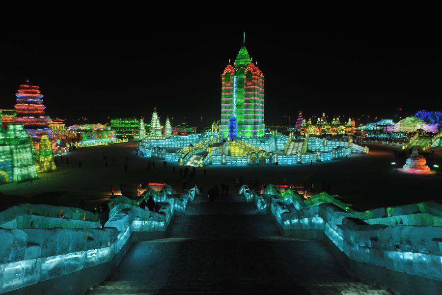 Harbin Ice Festival Night
